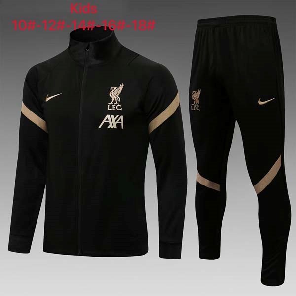 Niño Chandal Liverpool 2022 Negro